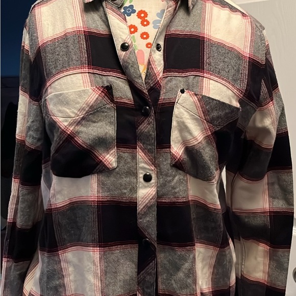 Rails Women's Plaid Button Down Shirt - Black, Red, White - Picture 1 of 5